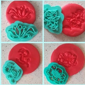 Blumen Patchwork Moulds 4'er Set